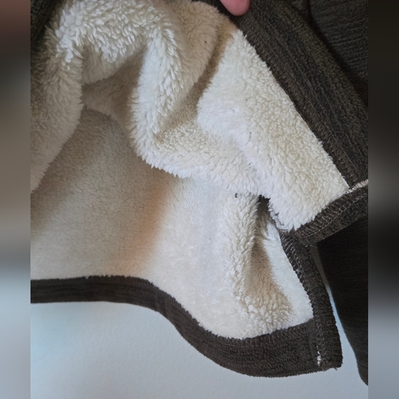 Telluride | Brown Sherpa Lined 1/4 Zip Jacket Size Large - Picture 6 of 8